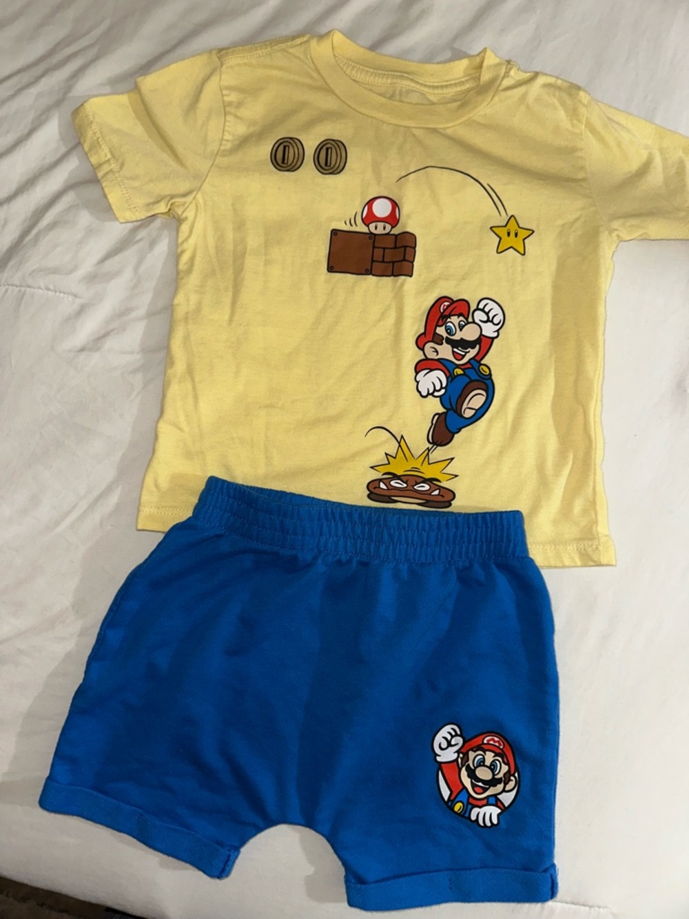 Super Mario Shirt & Shorts Set 2T Toddler